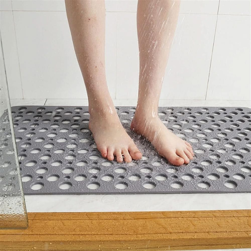 Rectangular Shower Mat with Non-Slip Surface