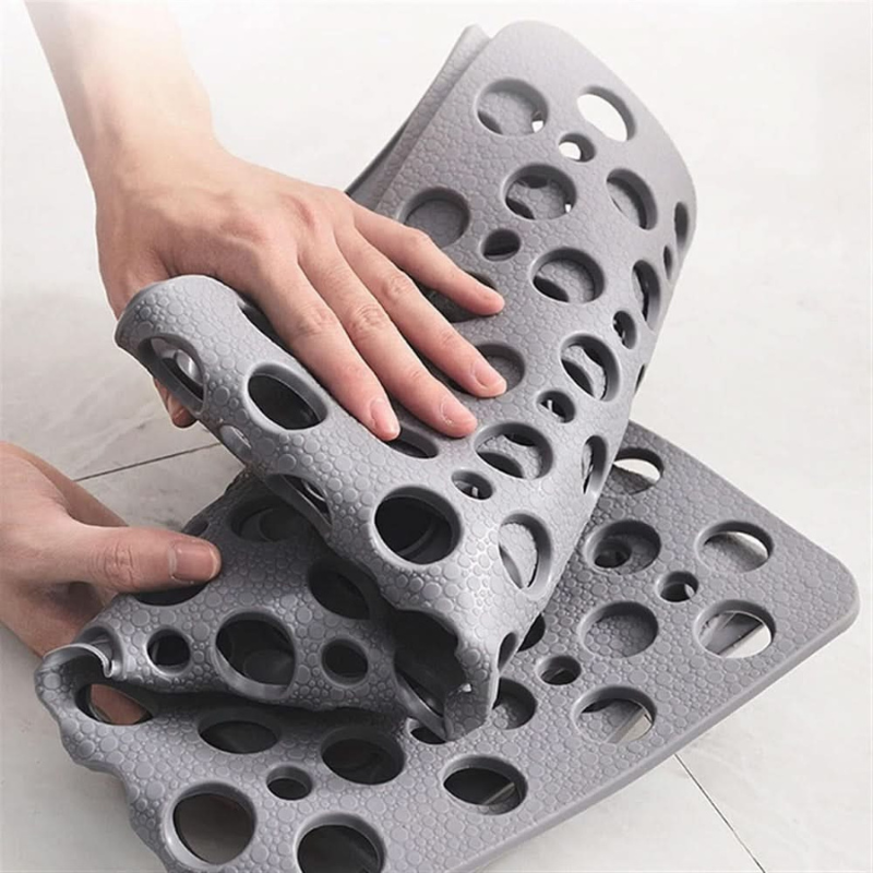 Rectangular Shower Mat with Non-Slip Surface