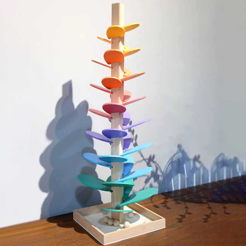 Sound tree toy for children marble track