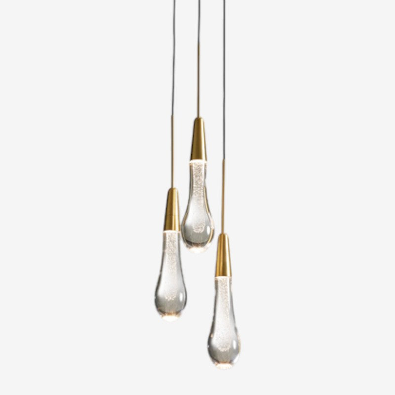 Dimmable LED Suspension Pendant Light in Glass