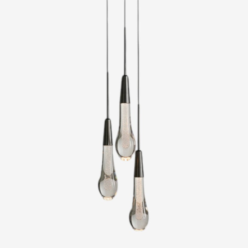 Dimmable LED Suspension Pendant Light in Glass