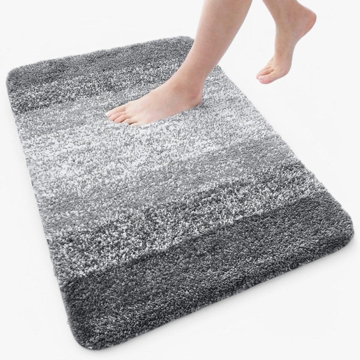 Super absorbent non-slip bath mat