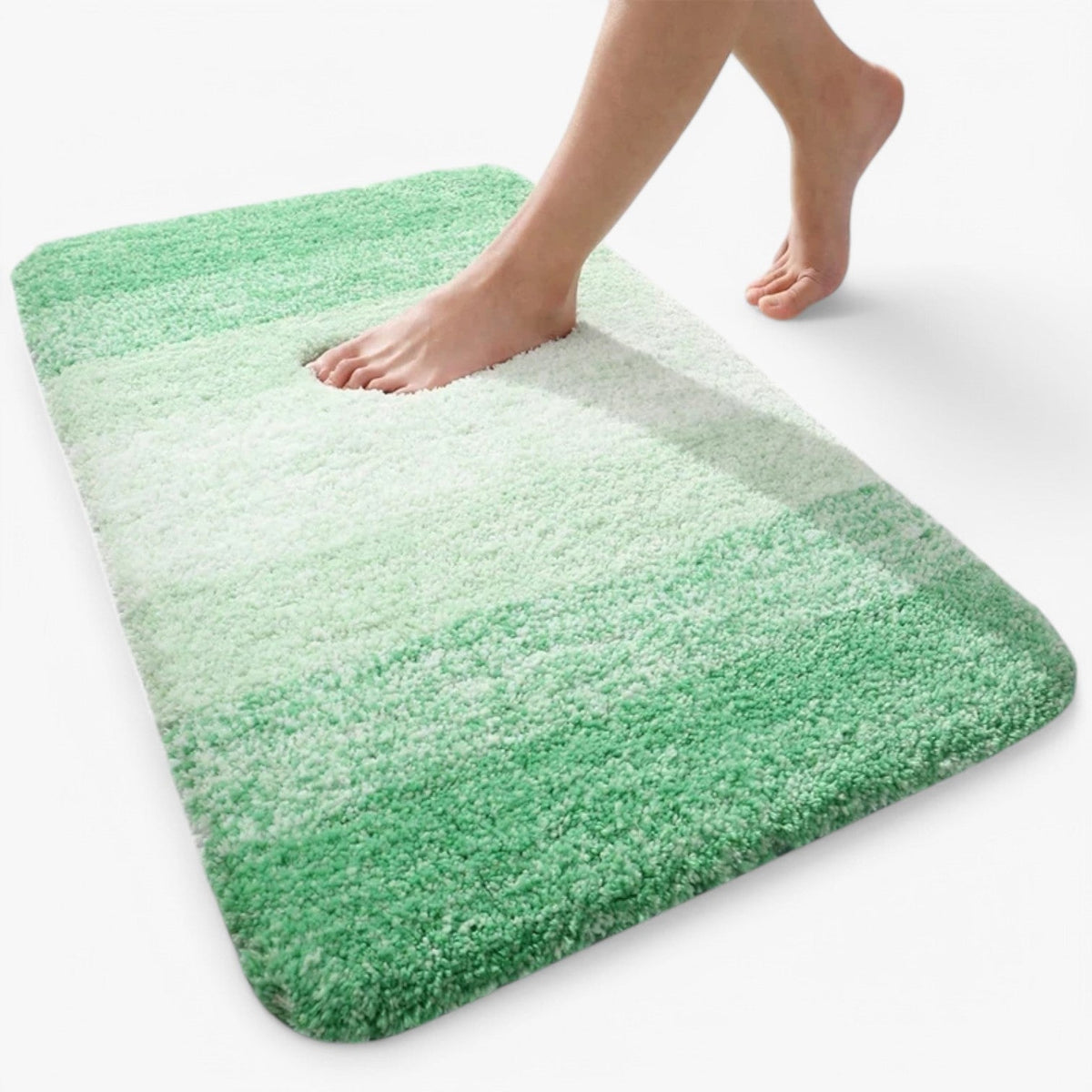 Super absorbent non-slip bath mat