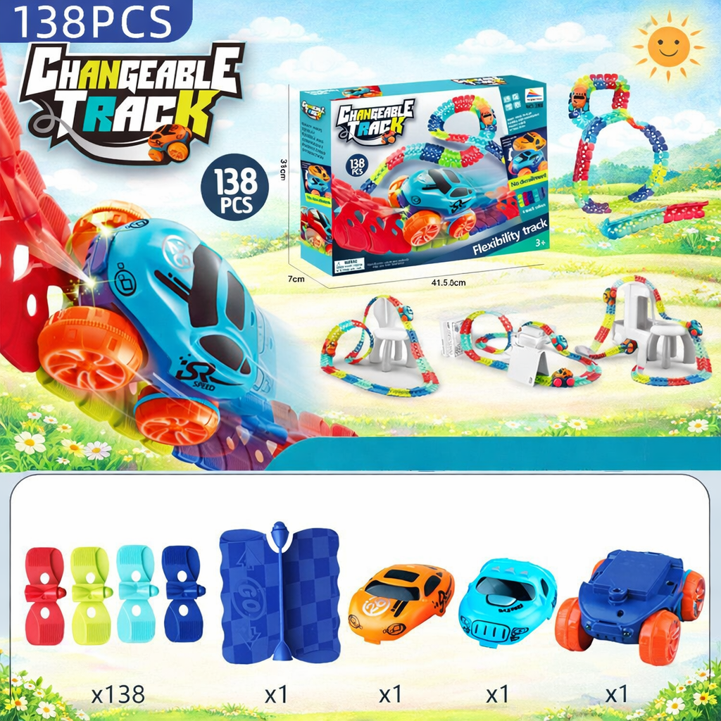 Anti-Gravity Flexible Car Track Set for Children