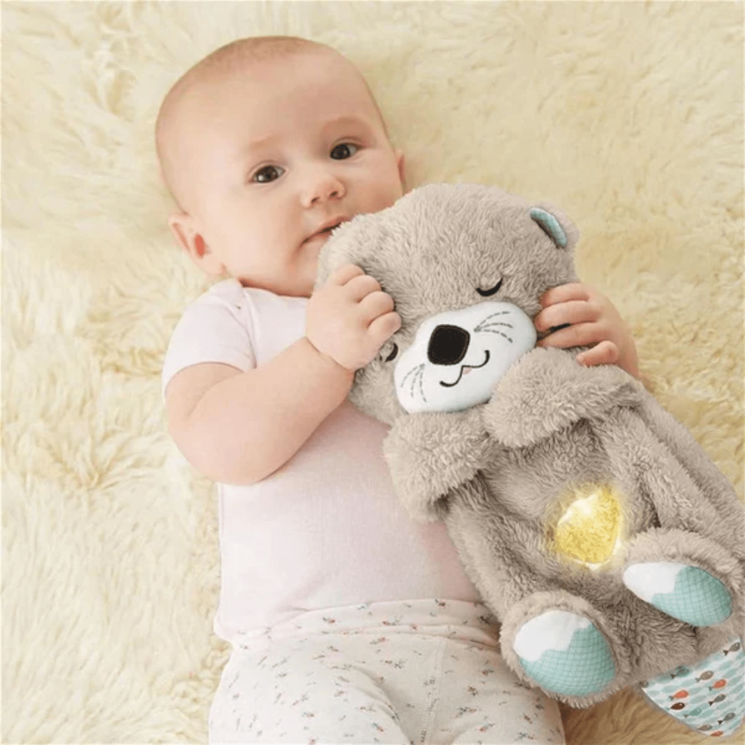 Cuddling Plush Baby Toy with Breathing Motion and Music