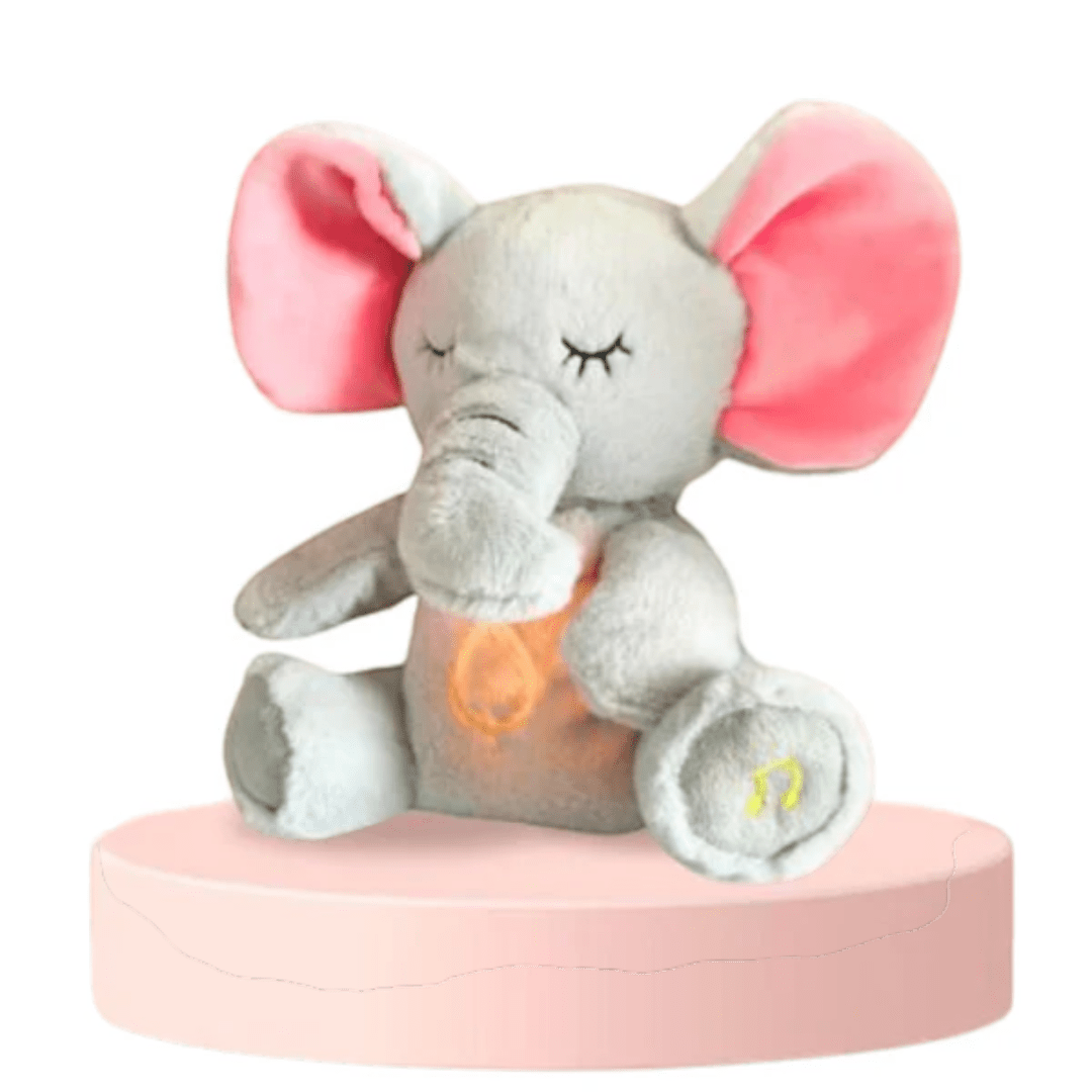 Cuddling Plush Baby Toy with Breathing Motion and Music