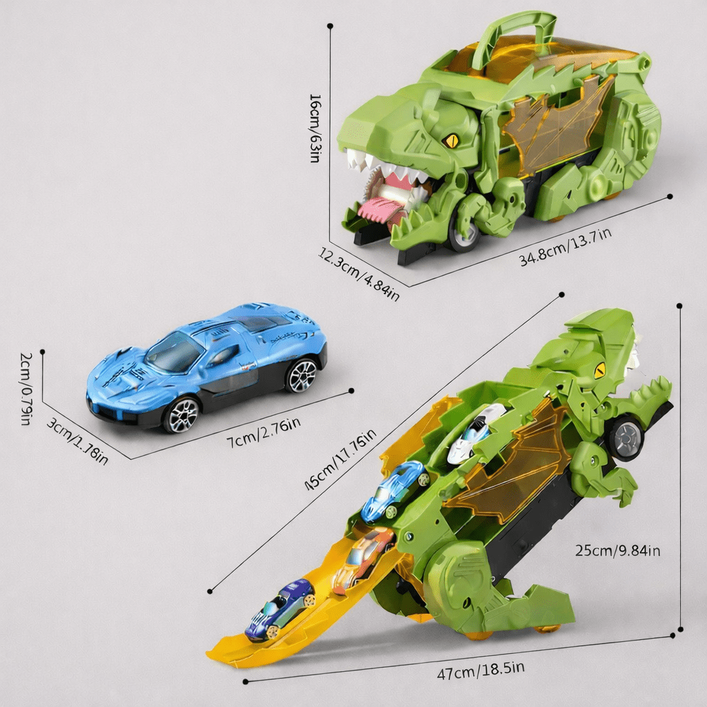 Dinosaur Car Carrier Truck Toy