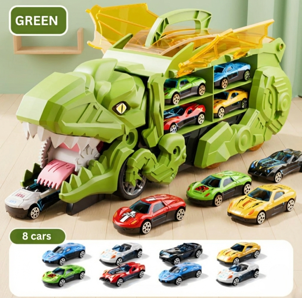 Dinosaur Car Carrier Truck Toy