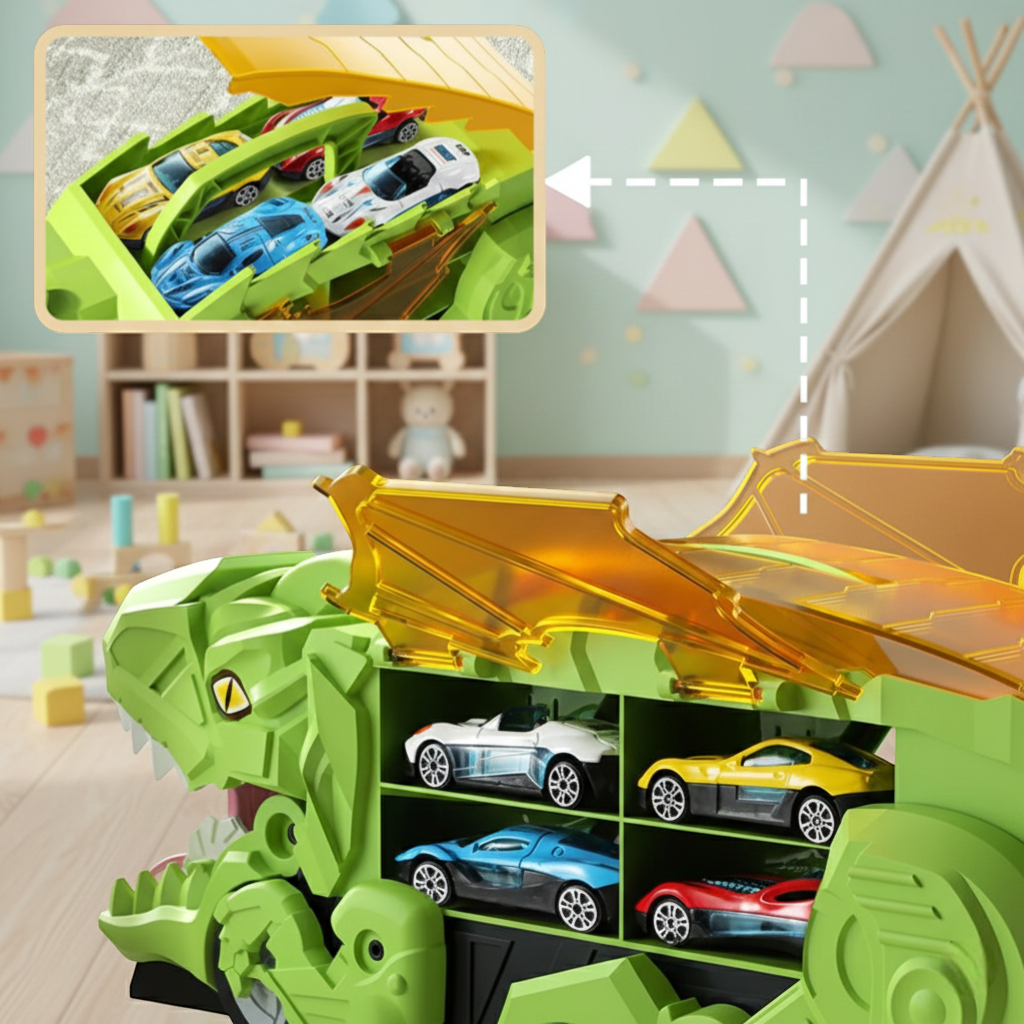 Dinosaur Car Carrier Truck Toy