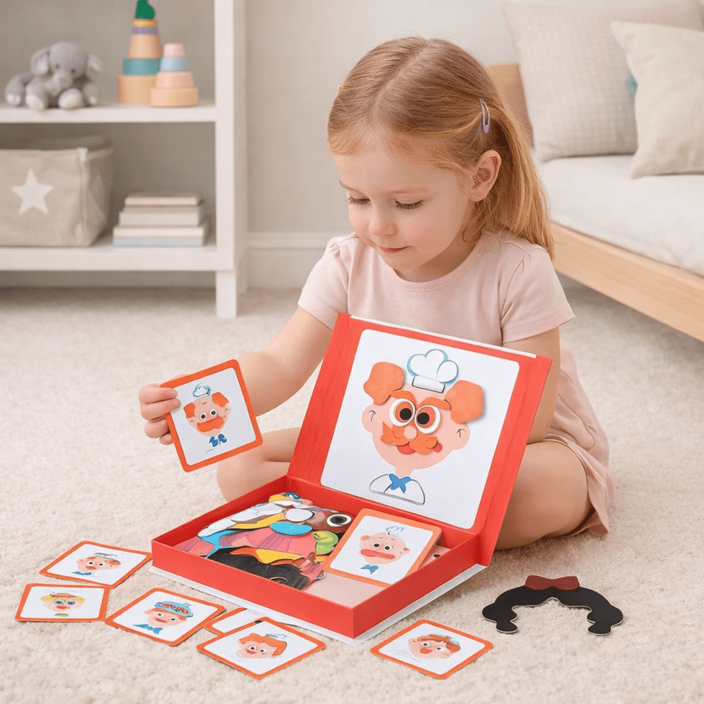 Educational magnetic Face Puzzle Set for Children
