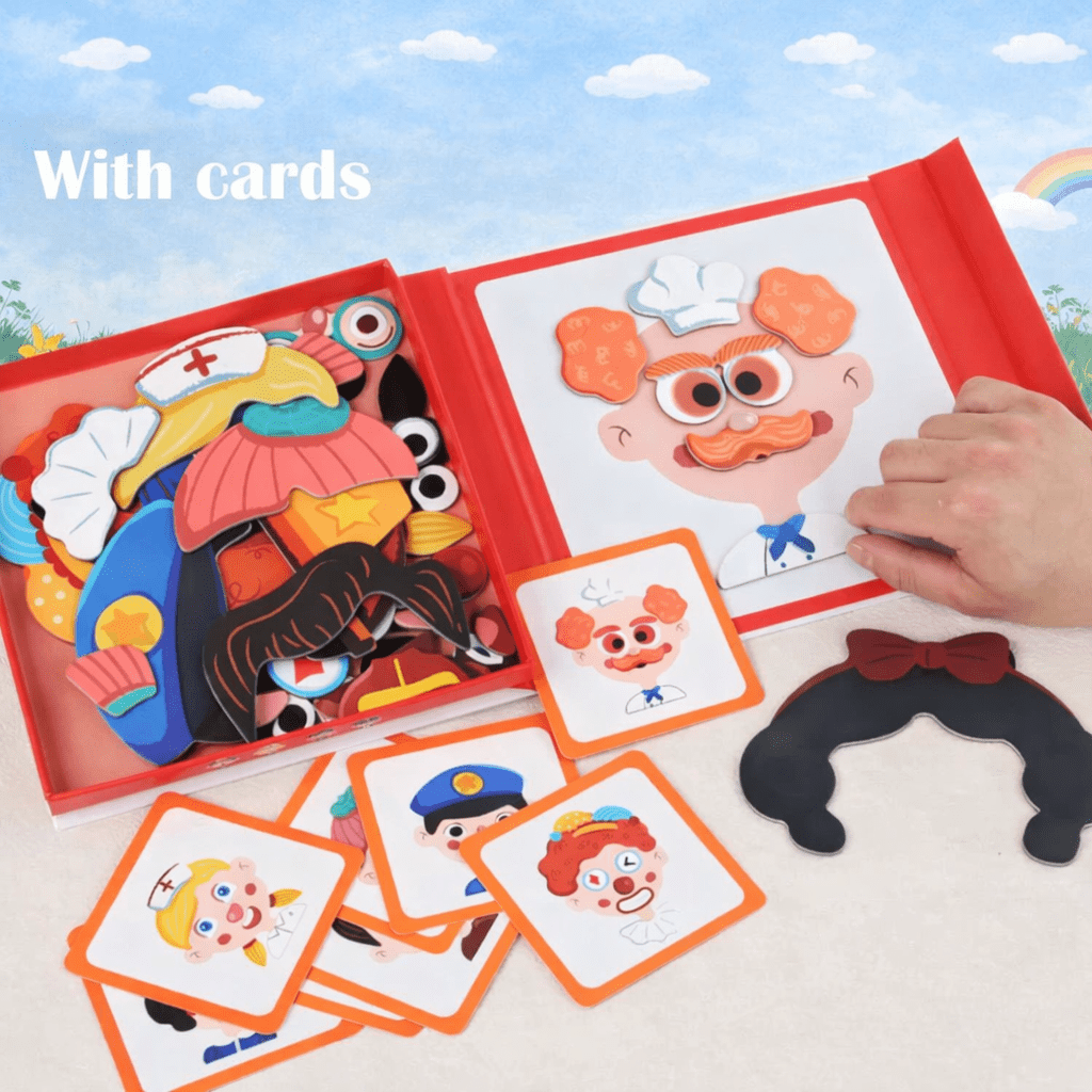 Educational magnetic Face Puzzle Set for Children