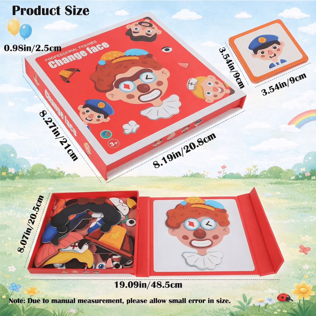 Educational magnetic Face Puzzle Set for Children