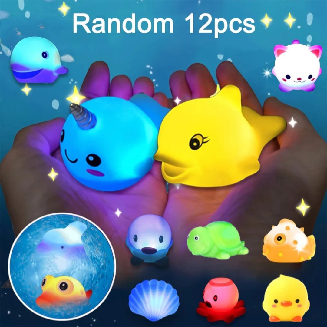 Floating Ocean Animals Bath Toy Set