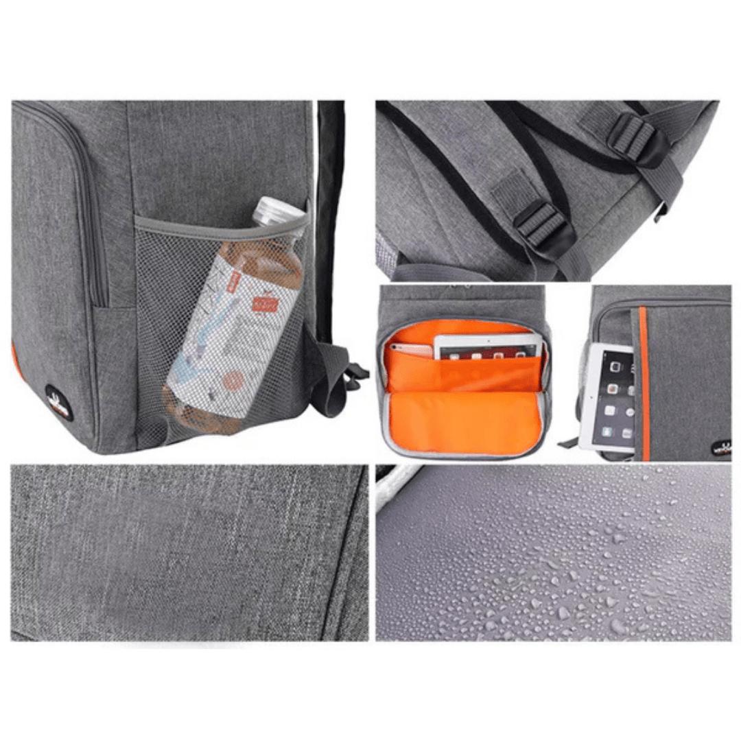 Insulated cooler backpack detail