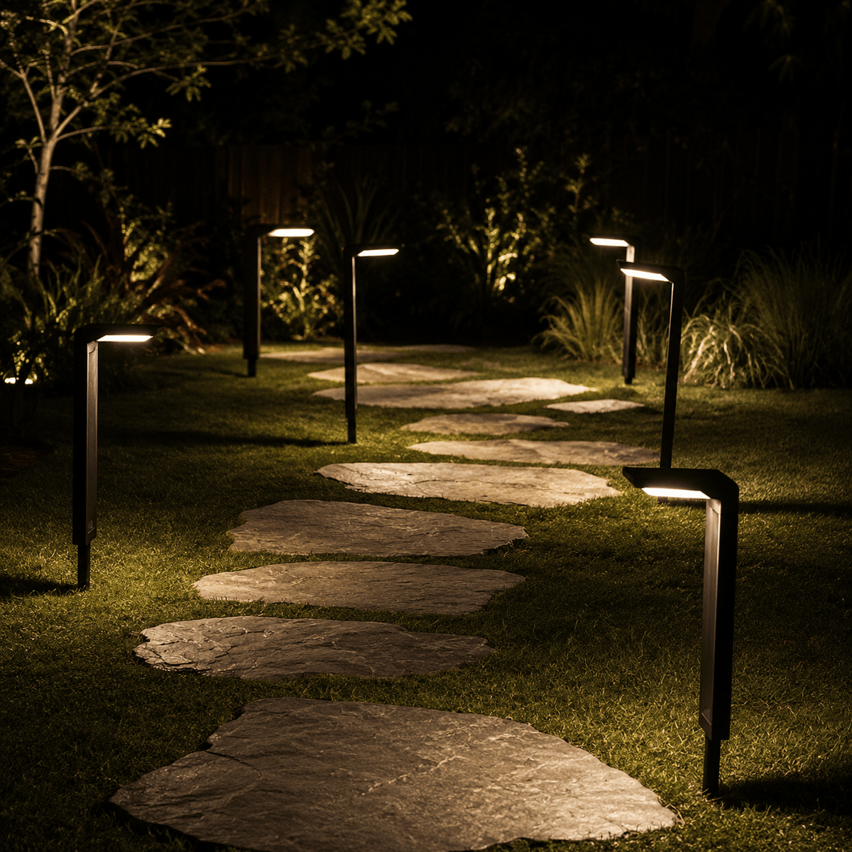 Lirena Solar LED Garden Pathway Lights (Set of 2)