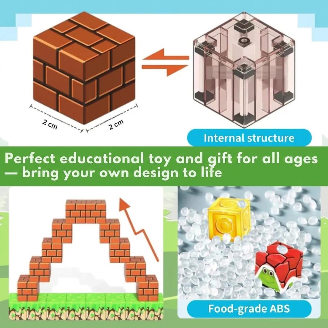 Magnetic MineBlock Building Set