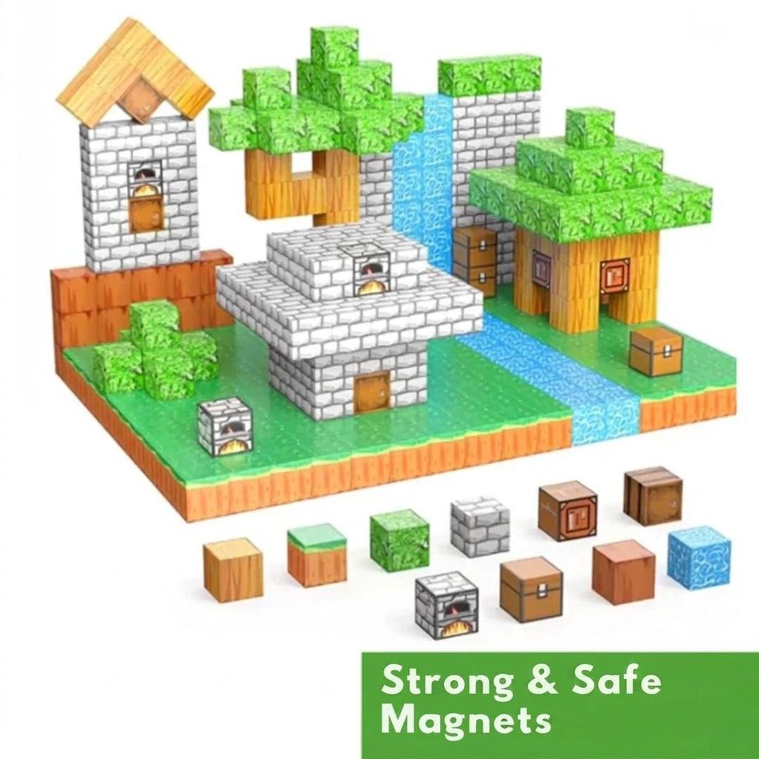 Magnetic MineBlock Building Set