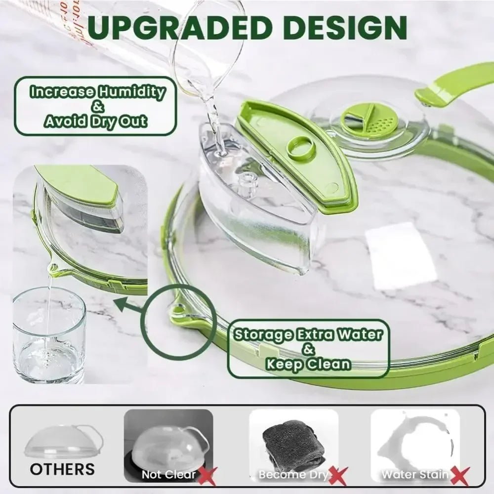 Microwave Food Cover with Water Steamer