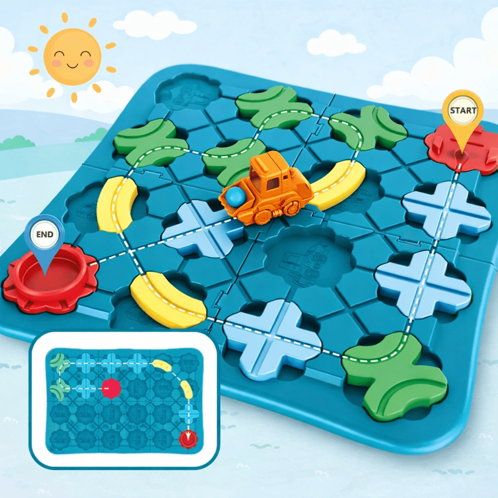 Montessori Street Puzzle Board Game for Children