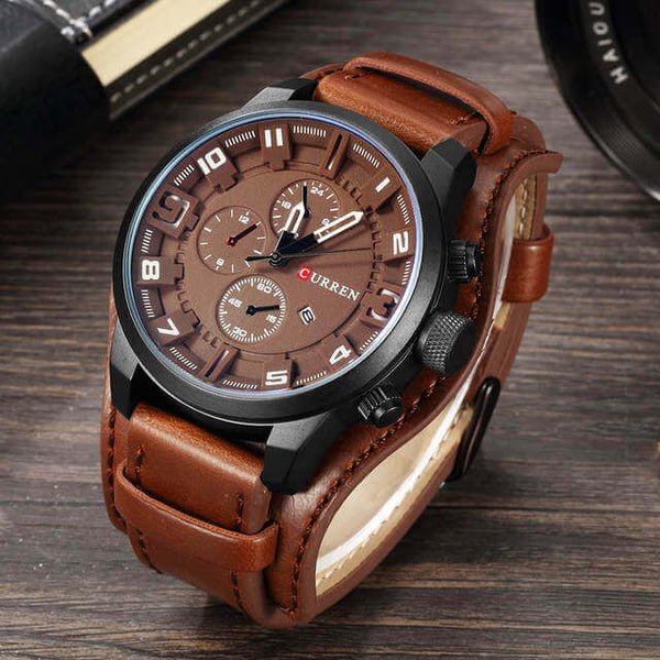Montre chronographe multifonction avec date