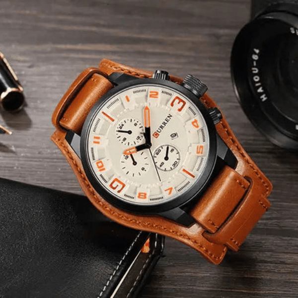 Montre chronographe multifonction avec date