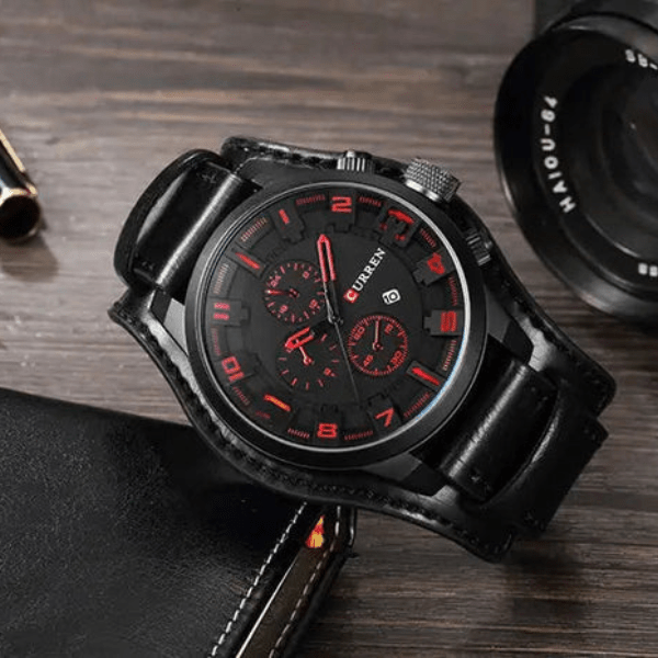 Montre chronographe multifonction avec date