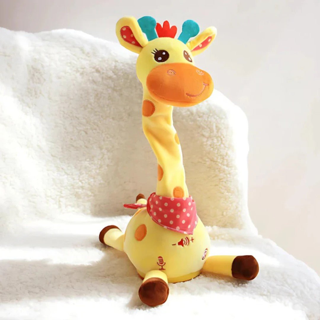 Musical giraffe toy with light and movement