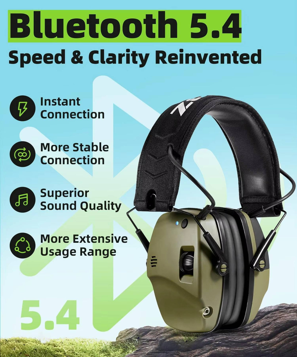 Noise Cancelling Ear Muffs for Shooting