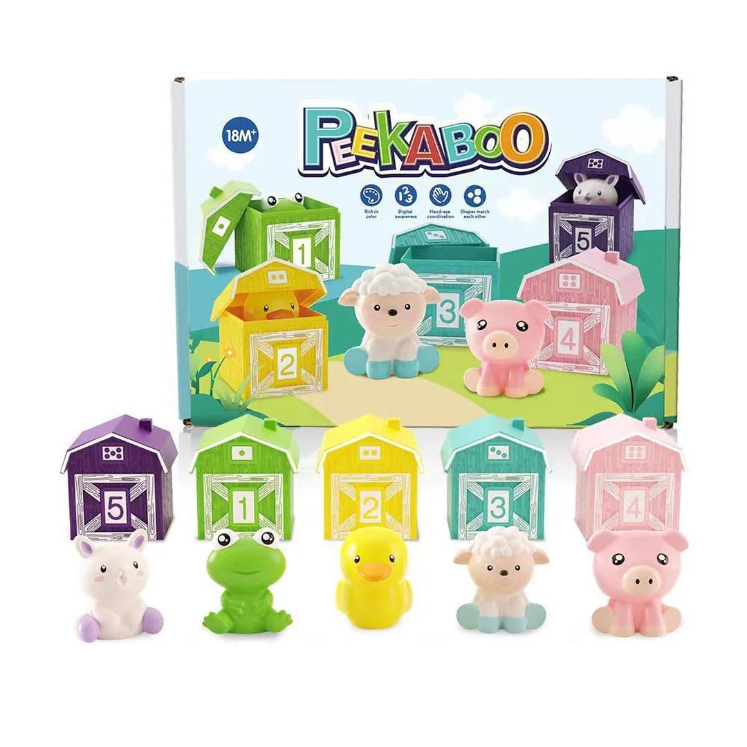 Peekaboo Counting Barn Toy Set