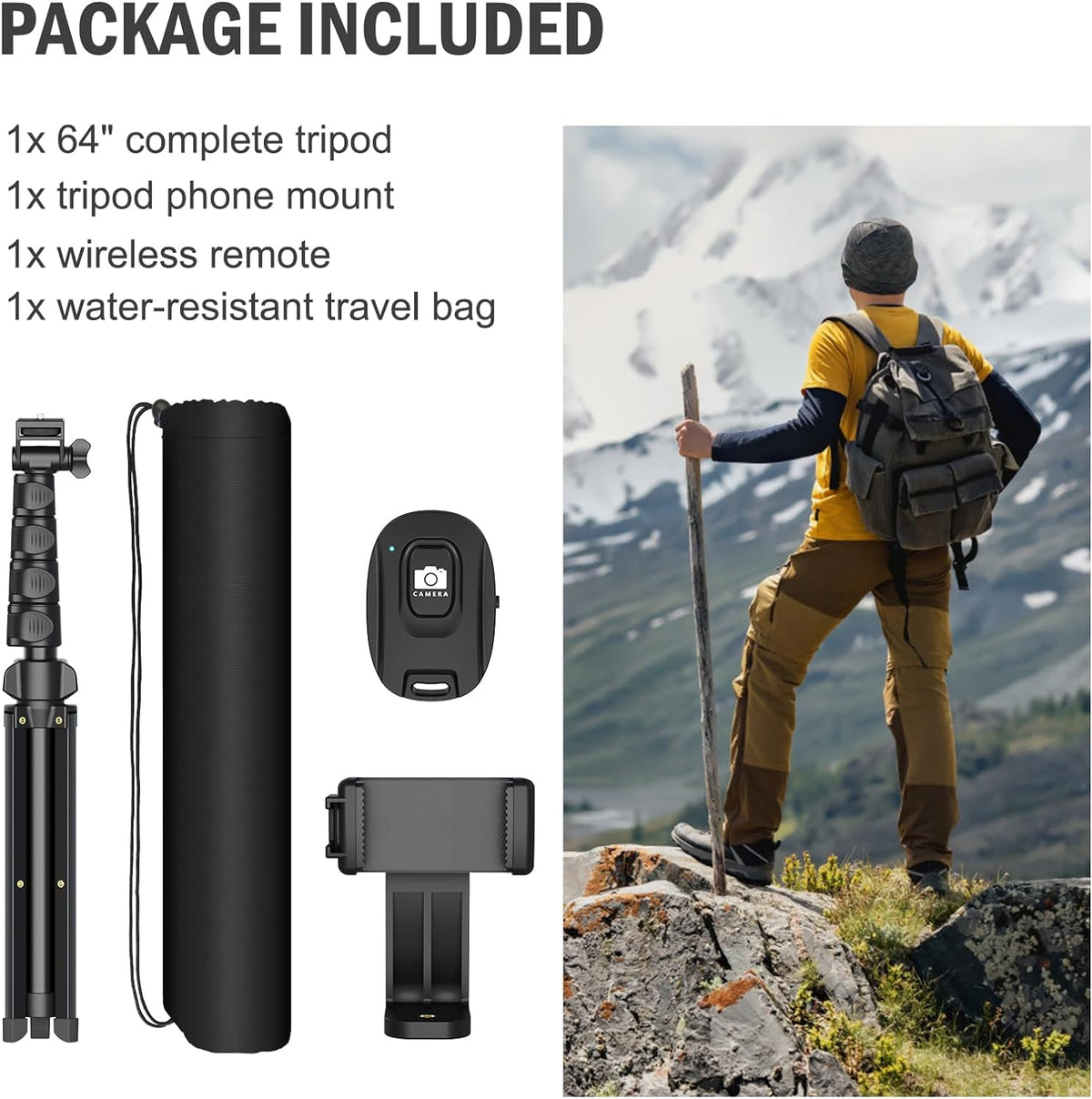 Portable Tripod Mount Stand for Mobile Phone & Camera