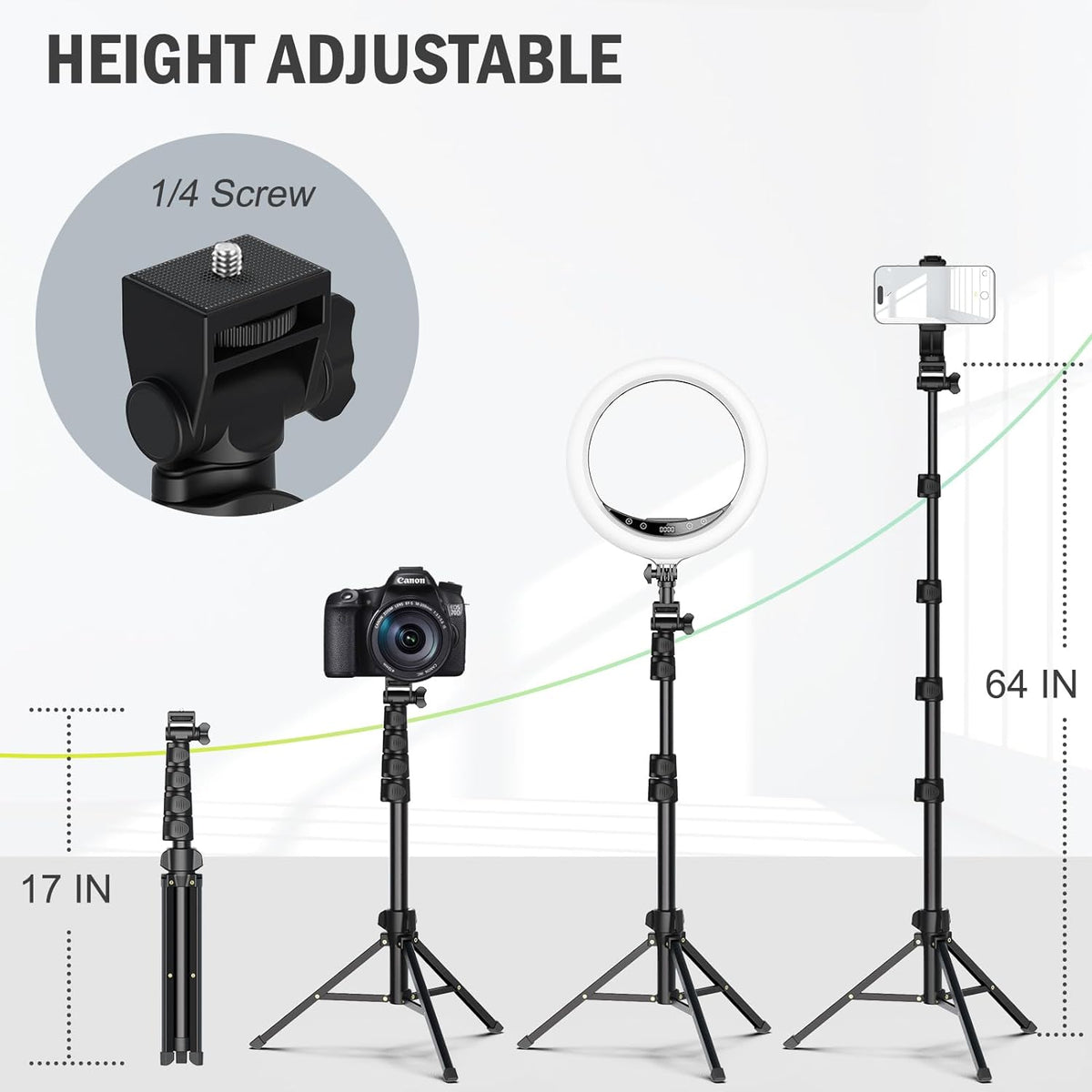 Portable Tripod Mount Stand for Mobile Phone & Camera