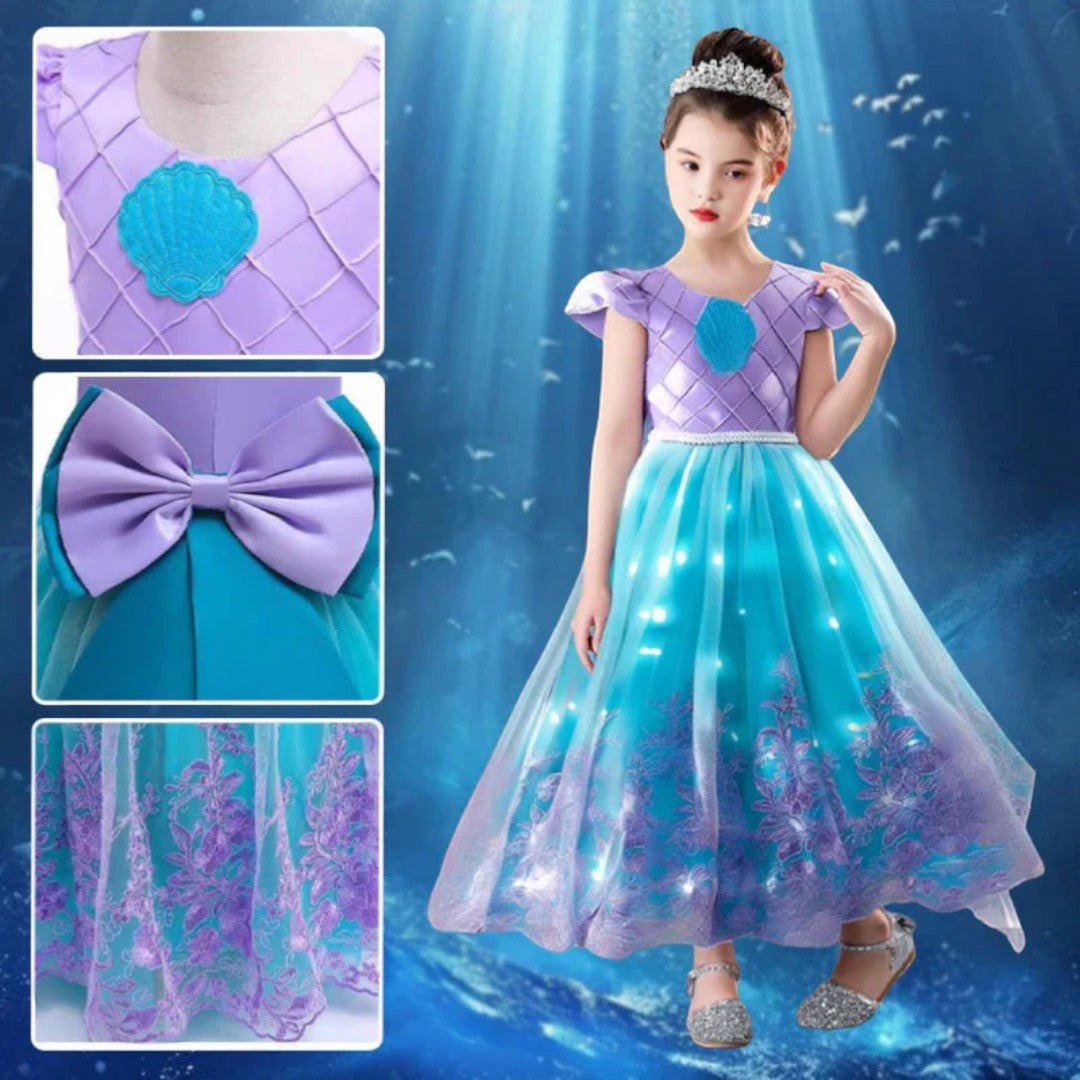 Princess dress costume with light up skirt for kids