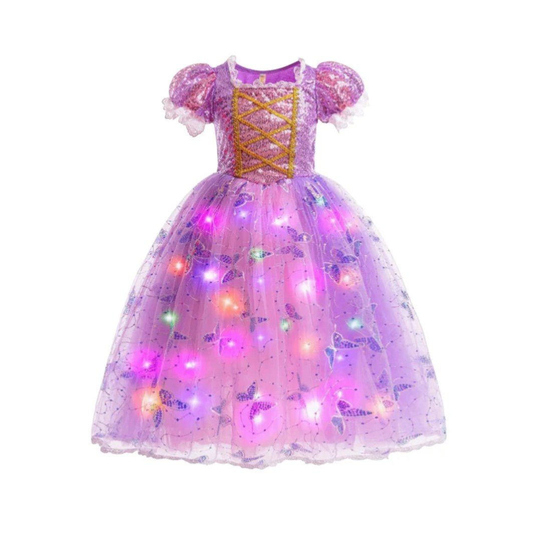 Princess dress costume with light up skirt for kids