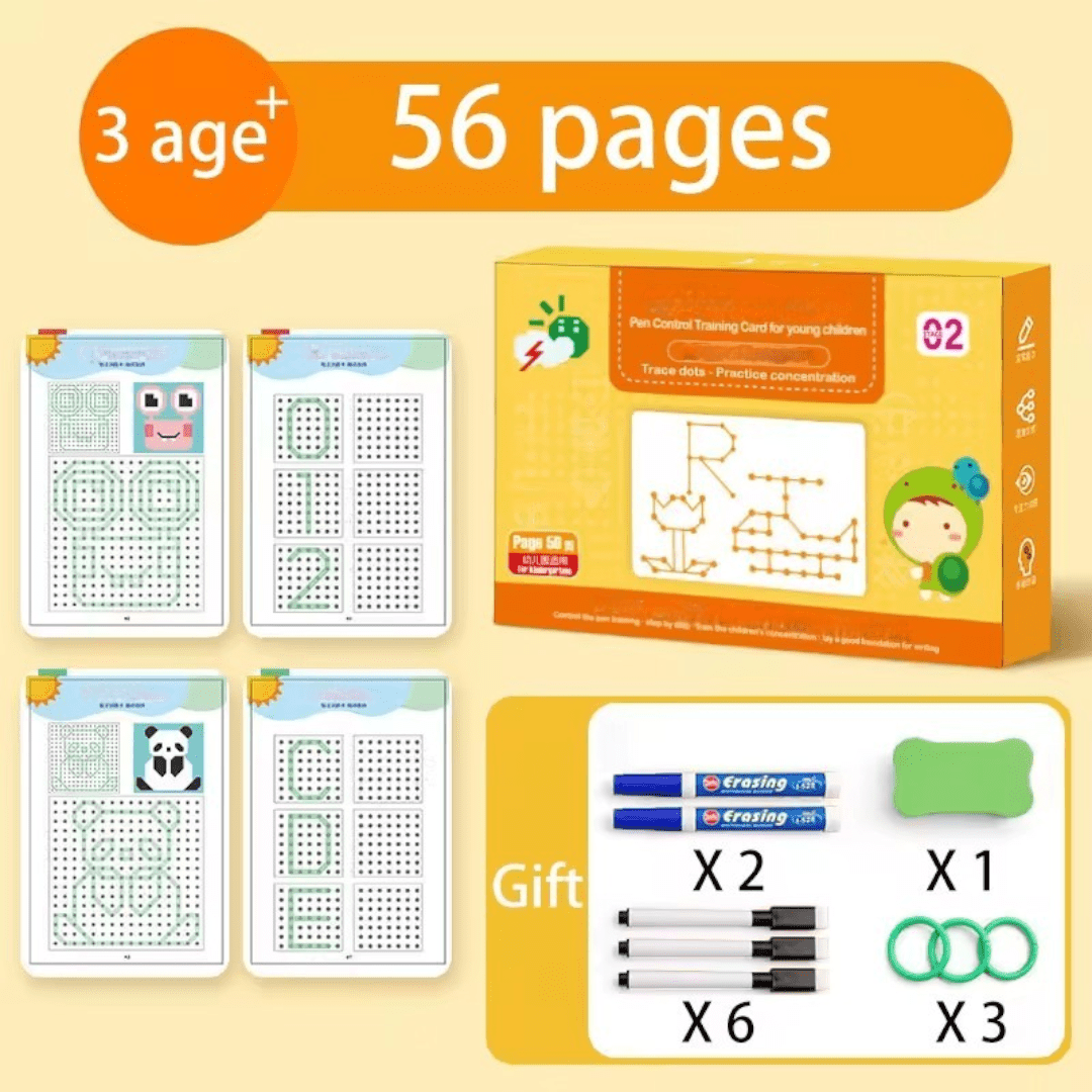 Reusable Writing Practice Workbook for Kids