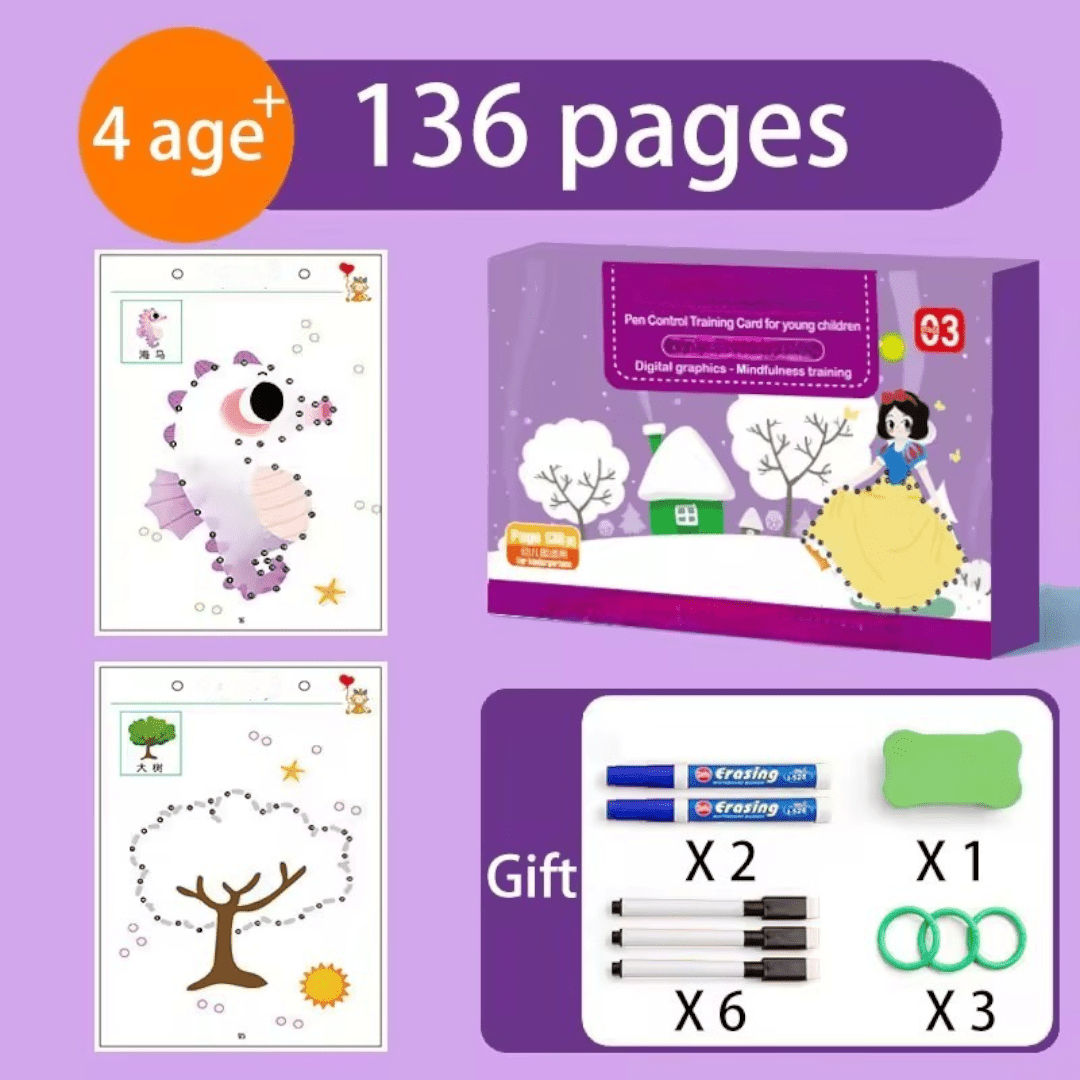 Reusable Writing Practice Workbook for Kids