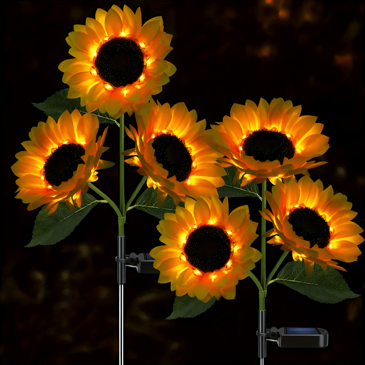 Sunflower Solar Garden Light with IP65 Weatherproof Design