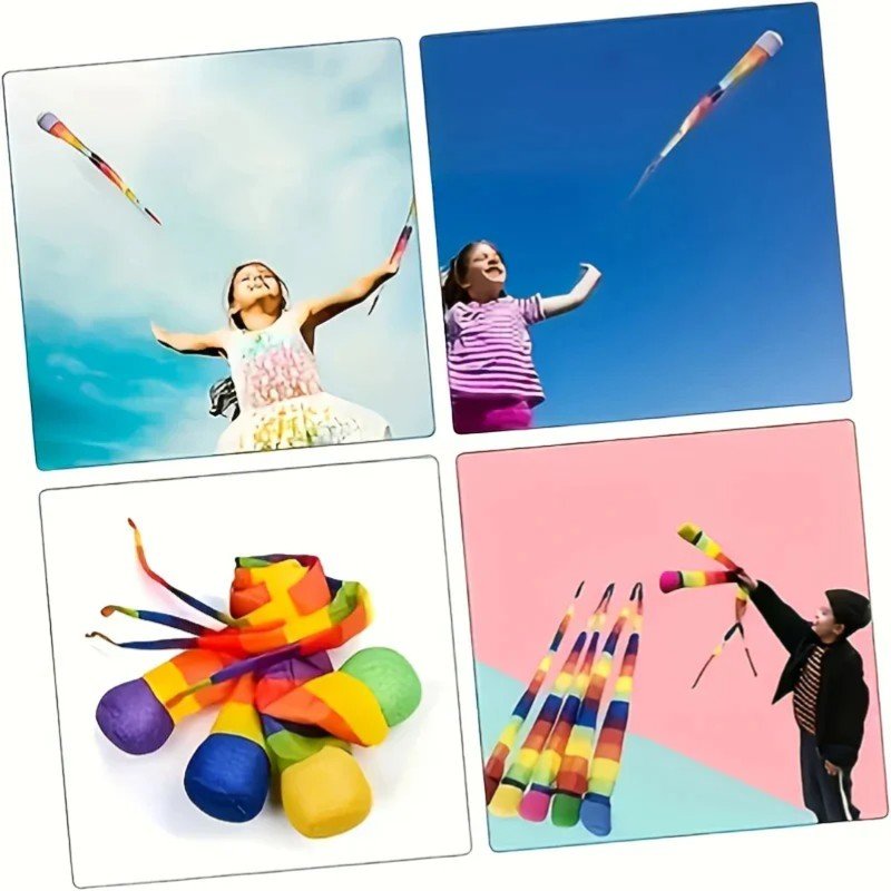 Throw and Catch Ball with Rainbow Tail