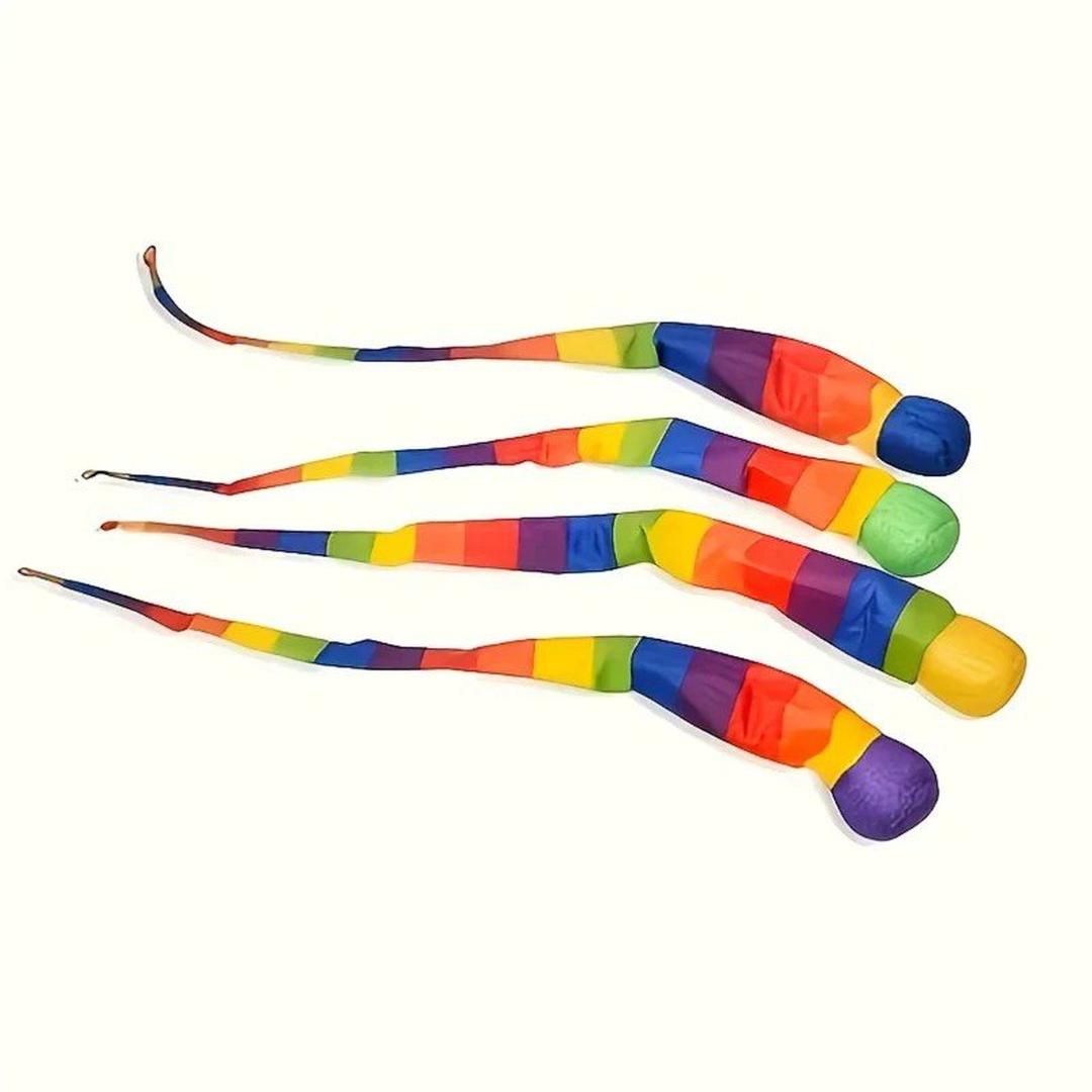 Throw and Catch Ball with Rainbow Tail