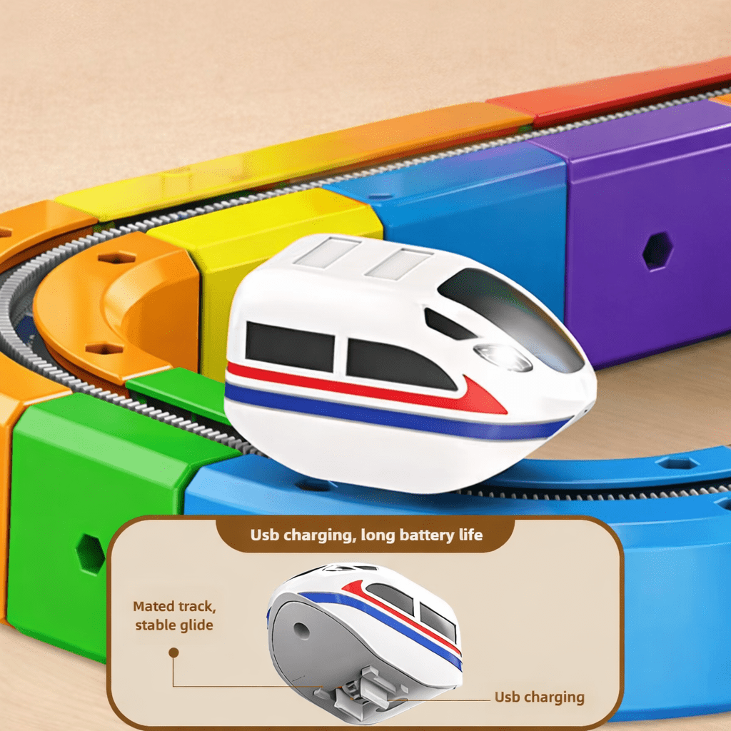 TrackFusion Modular Race Track Building Set for Kids