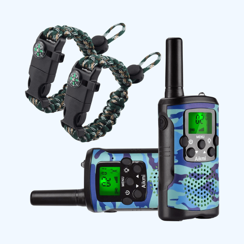 Walkie Talkies for Kids | 22 Channels | 5 km Range | Green Camo
