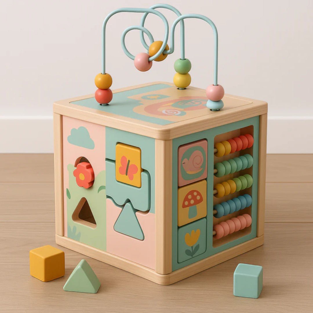 Wooden Activity Cube