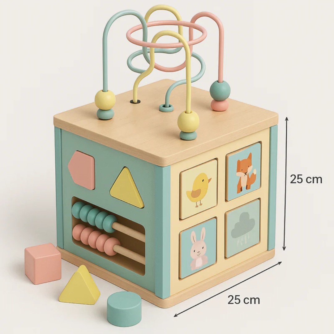 Wooden Activity Cube