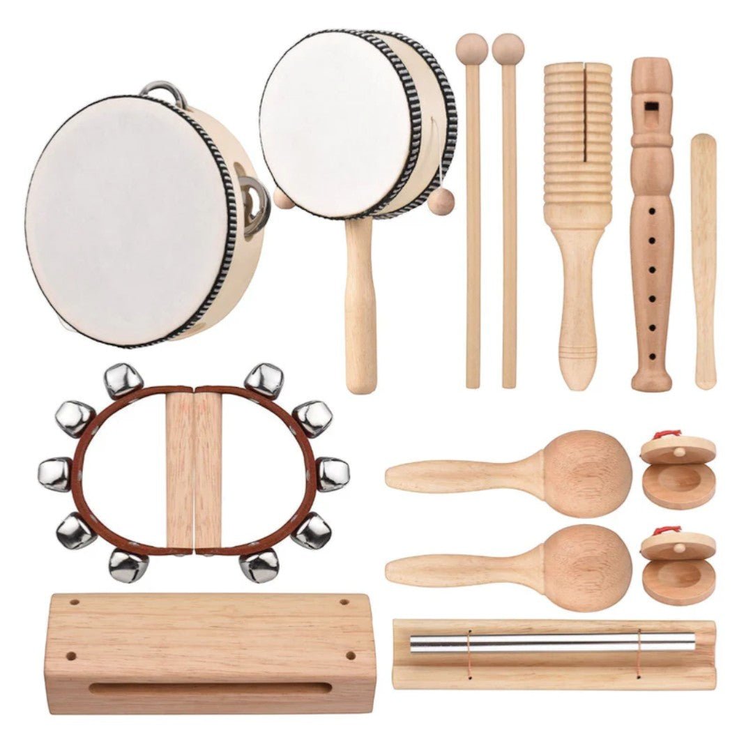 Wooden Musical Instrument Set for Toddlers