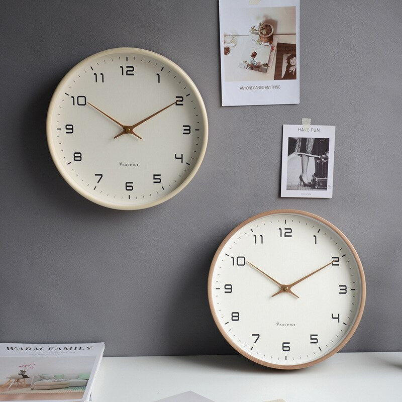 Wooden Wall Clock Scandinavian Design – Stylish Timepiece