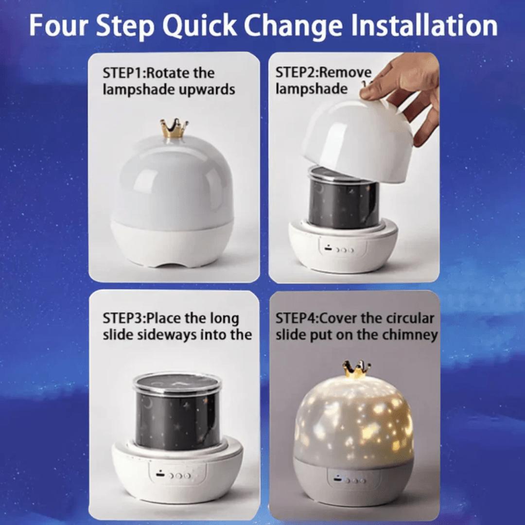2-in-1 Kids Night Light Projector