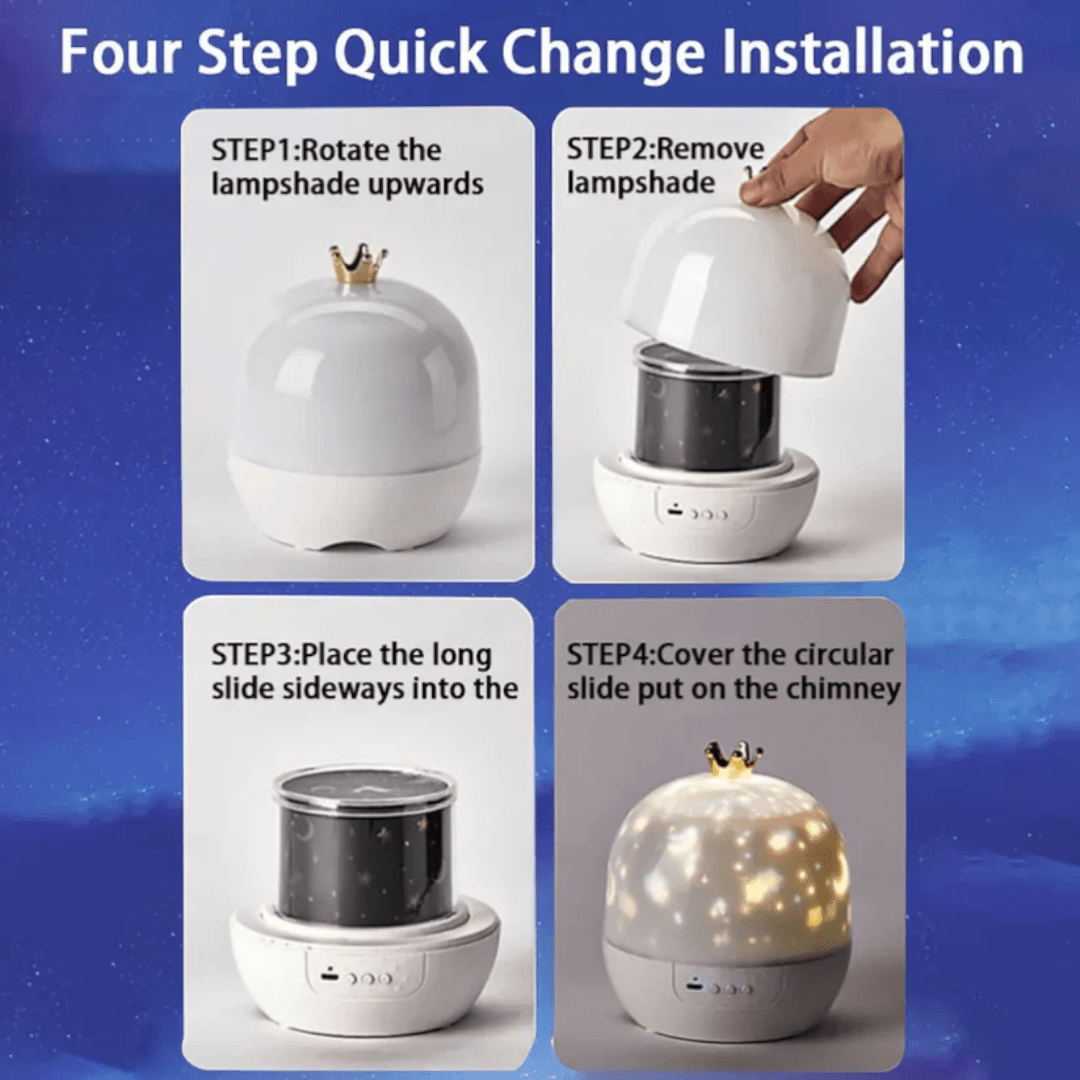 2-in-1 Kids Night Light Projector