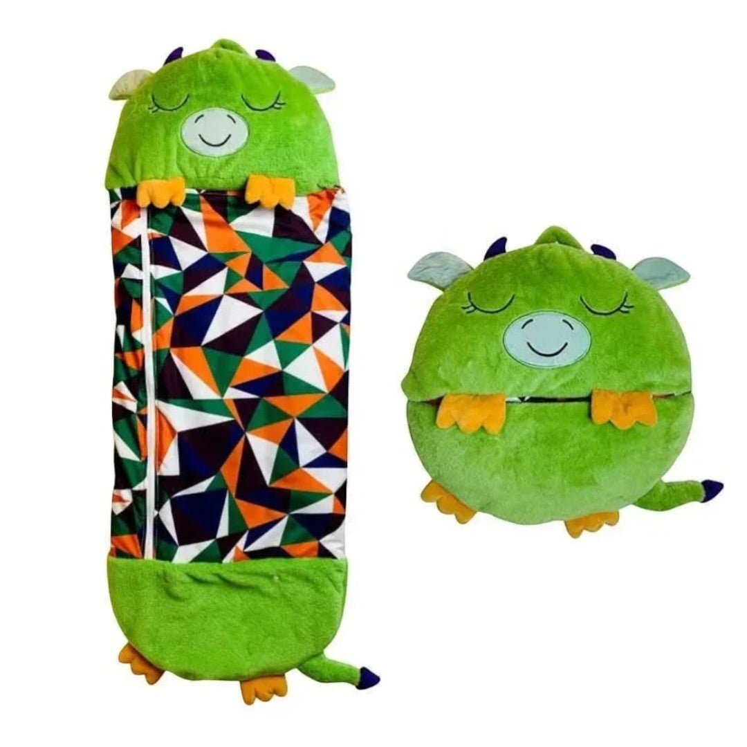 2-in-1 Plush Sleeping Bag with Cuddly Toy