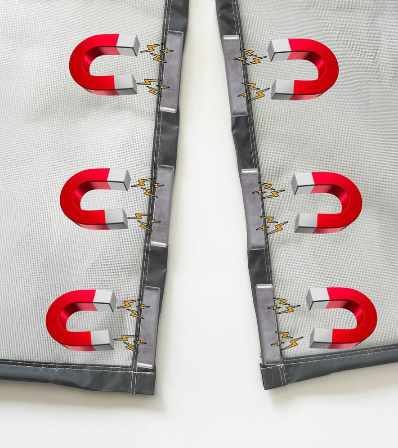 Magnetic Door Mosquito Net with Automatic Closure
