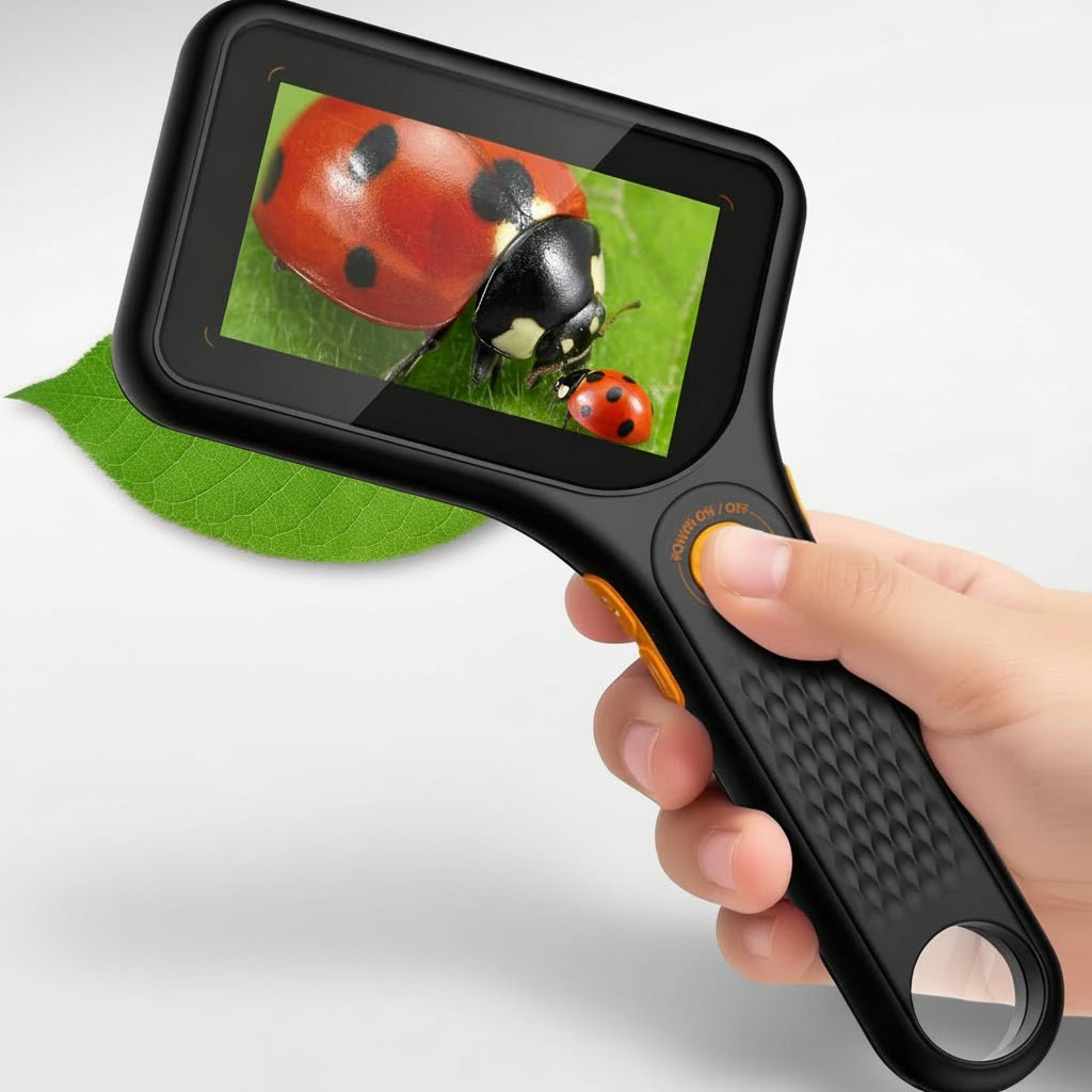 500X Digital Handheld Microscope 3 Inch IPS Screen LED Illumination