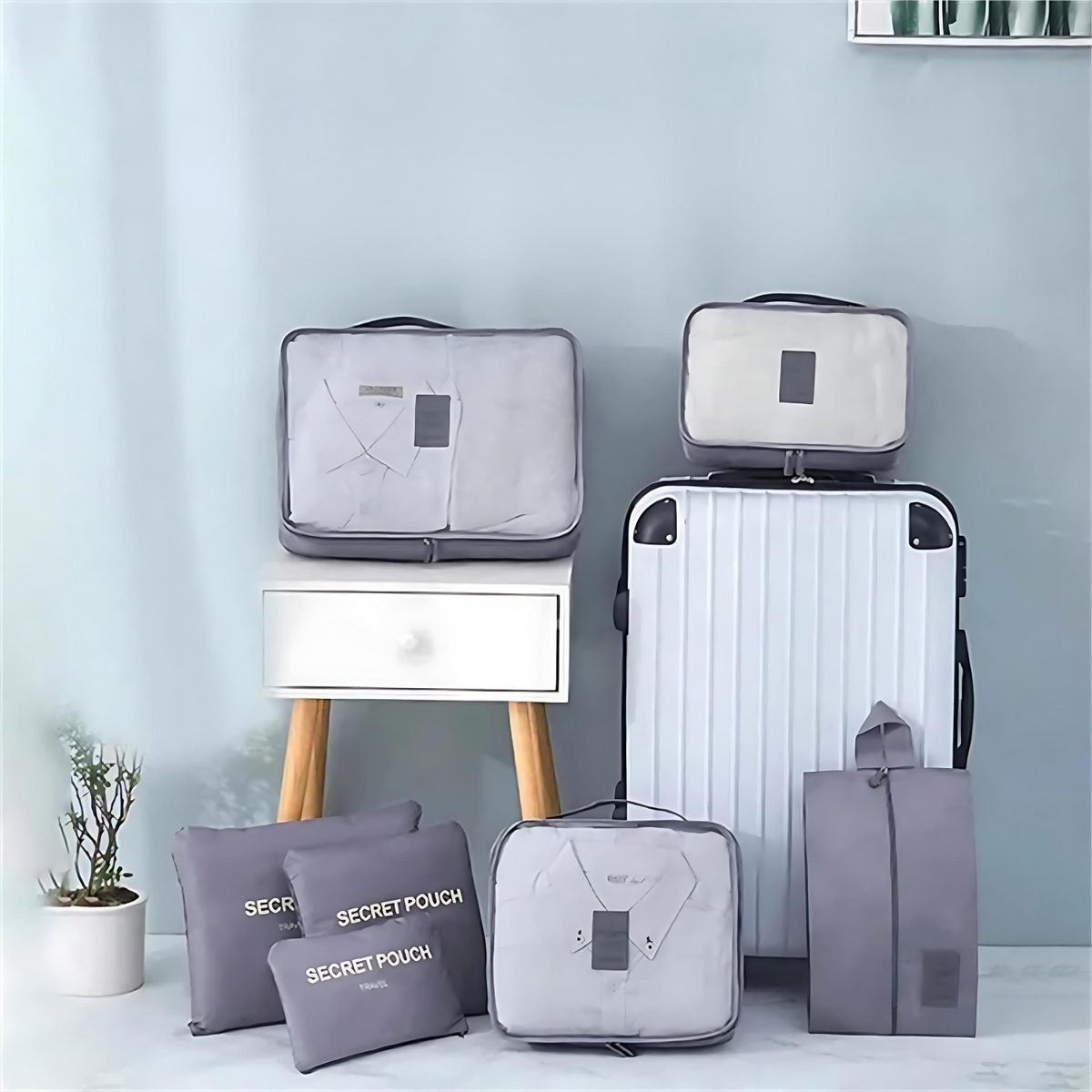 7-Piece Luggage Organizer